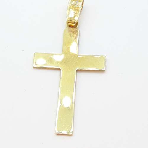 Handcrafted Cross Solid 14cts