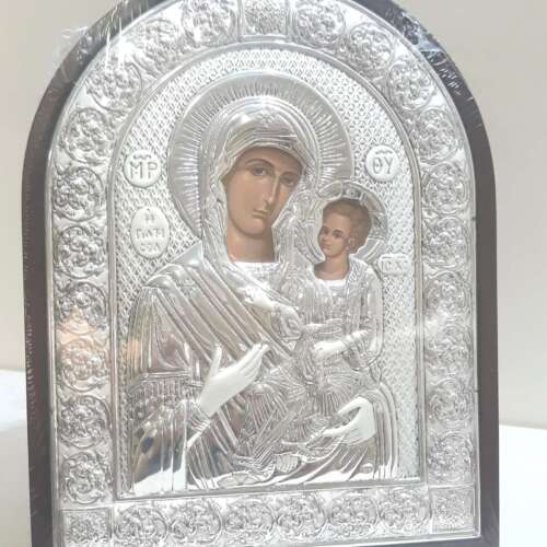 Holy Mary Wood And Silver 925