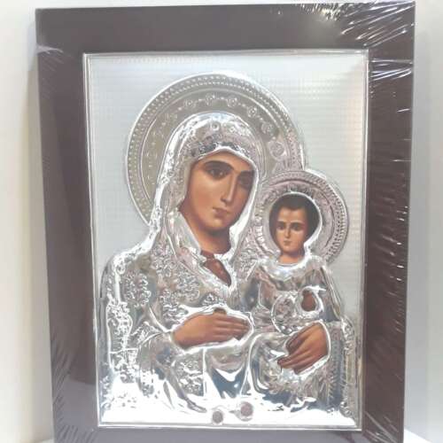 Holy Mary Wood And Silver 925